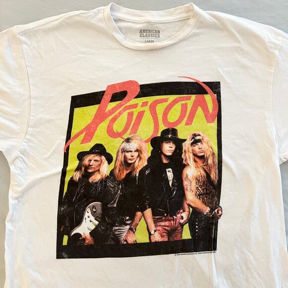 Poison American Classics Band Concert Graphic Tee Lg - Picture 1 of 6